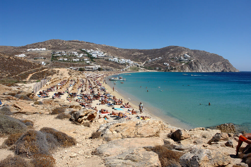 Elia Beach in Mykonos