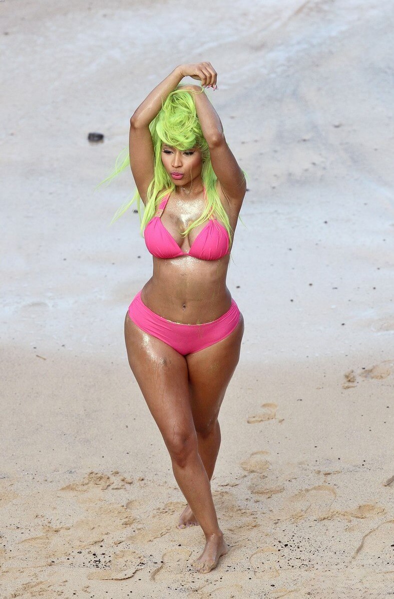 Nicki Minaj on the Beach