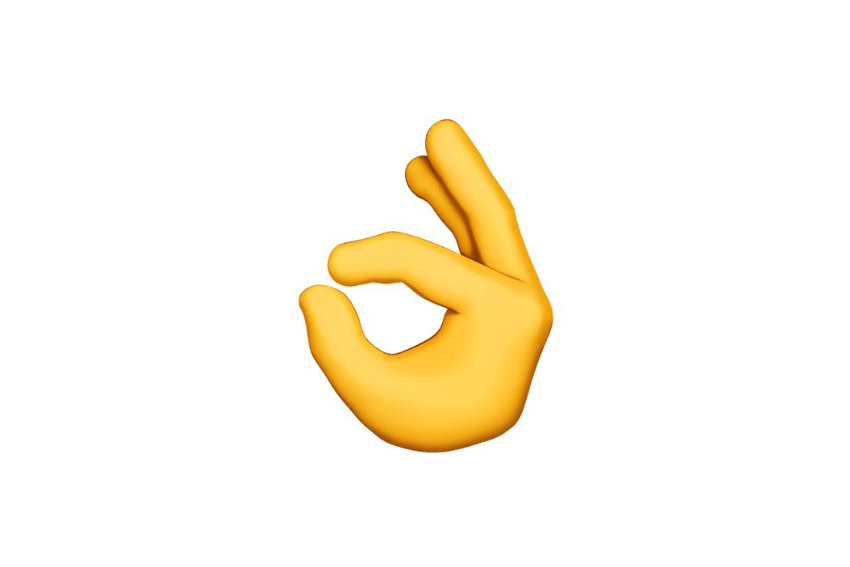 OK Hand Emoji - MoreForce.com OK Hand Emoji